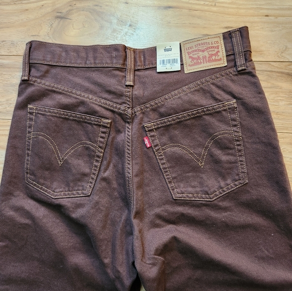 NEW Levi’s Ribcage Straight Ankle Ultra High Rise Jeans Brown Women's 30 - Picture 8 of 10